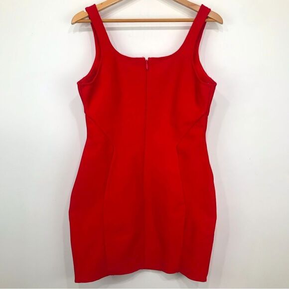 Pretty Little Thing Red BodyCon Shape Bandage Stretch Sexy Mini Dress NEW - Picture 10 of 16